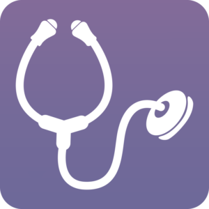 Medically clear for outpatient eating disorder therapy in Los Angeles, California [Image description: drawing of a lavender background with a stethoscope] representing a doctor screening a patient for an eating disorder in Los Angeles, California