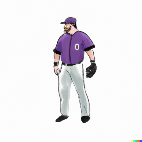 They myth of male eating disorders [Image description: drawing of a male baseball player wearing a purple shirt and white pants] Represents a potential male client with an eating disorder in Los Angeles, California or in Sacramento, Bakersfield, or San Diego
