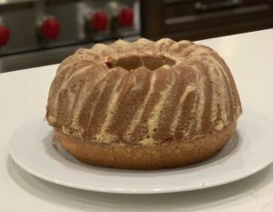 Nana's Poundcake, Food and Cultural Connection [Image description: photo of Nana's poundcake on a white plate] Eating Disorder Therapy LA