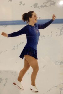Weight Stigma and Figure Skating [Image description: Carolyn at an ice skating competition] an eating disorder therapist challenges weight stigma in figure skating
