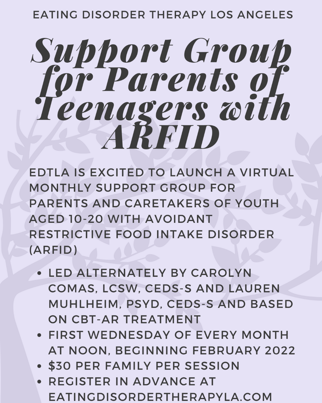 Parent ARFID support Group