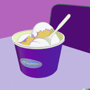 Ice cream and lactose in eating disorder recovery in Los Angeles, California [Image description: container of ice cream] represents a possible snack for a person in eating disorder recovery and facing lactose intolerance