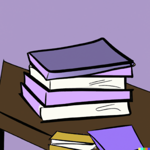 Eating Disorder Books and Resources to Support people seeking therapy in Los Angeles, California [Image description: drawing of a stack of books on a table]