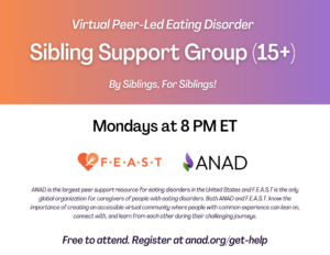 ANAD FEAST Eating Disorder Sibling Support Group