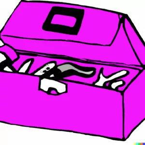 Eating Disorder Recovery Toolbox for Recovery [Image description: drawing of a purple toolbox] Represents coping skills of a person in eating disorder recovery in Los Angeles, California