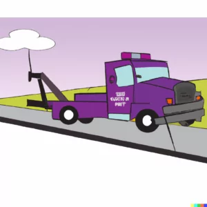 Eating Disorder Relapse Prevention roadside assistance [Image descripton: drawing of a tow truck] represents strategies for a person in eating disorder recovery in Los Angeles, California 