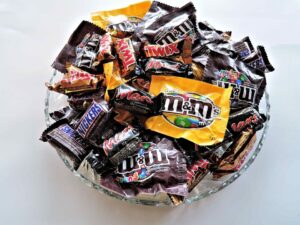 Halloween candy to teach intuitive eating