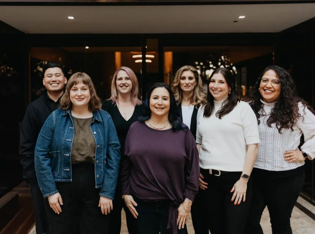 Eating Disorder Therapy LA therapists in California provide counseling to adults and teens [image description: 7 therapists smiling]