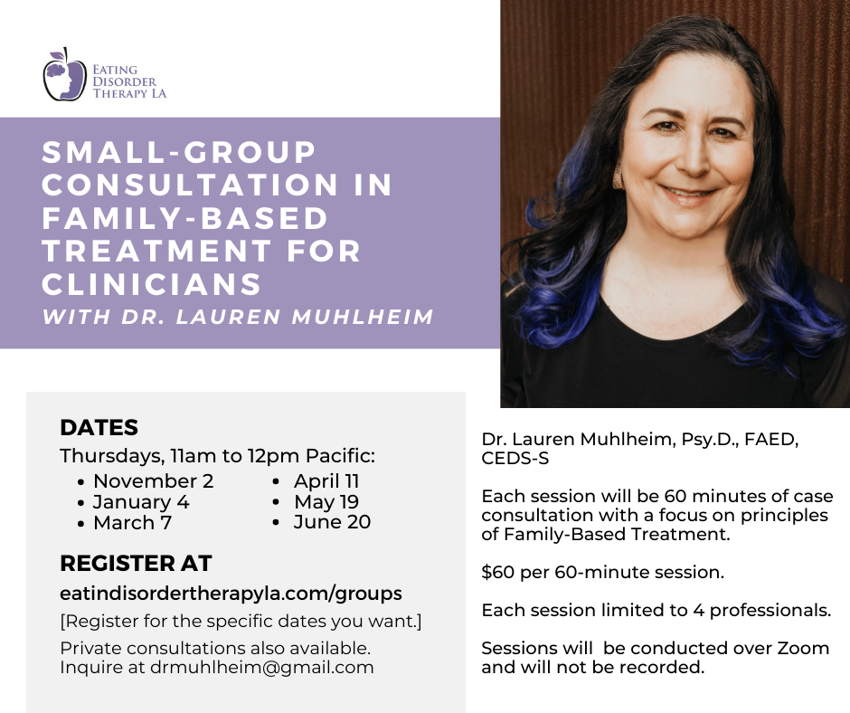 Small-Group Consultation in Family-Based Treatment for Clinicians with Dr. Lauren Muhlheim