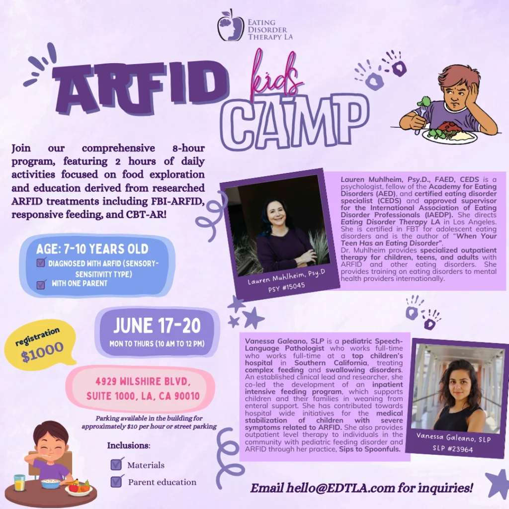 ARFID Kids Camp in Los Angeles 2024